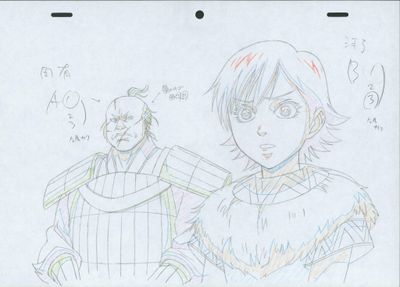 drawing of a man and a woman standing next to each other in front of a drawing of a man and a woman standing next to each other in front of a