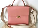 Sac à main en cuir rose Lanvin Paris