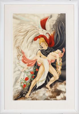 ANNE-LAN (XX-XXI) Scène mythologique ESTAMPE Signée en bas à…