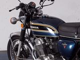 a motorcycle that is parked in a garage