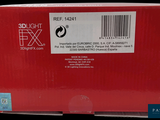 a red box with a bar code on it
