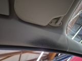 a picture of a view of the inside of a car ' s rear view mirror