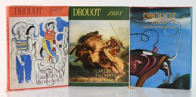 Suite de trois livres la Gazette de l'hôtel Drouot, "L'art e…