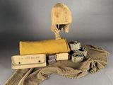 a wooden object that is sitting on top of a cloth