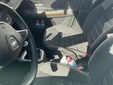 a car with a steering wheel and a steering wheel in it