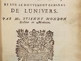 an old book with a black and white image of a crown on top of it