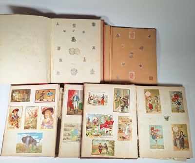 a lot of books that are sitting on a table