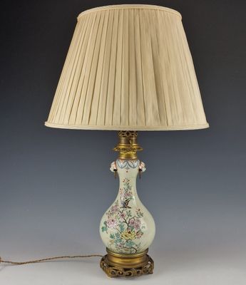 LAMPE BALUSTRE anciennement à huile - Circa 1860-1880 en por…