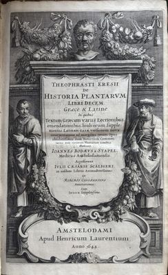 an old book with a picture of a man and a woman on it