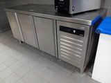 a microwave sitting on top of a counter in a kitchen