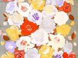 a picture of a painting of flowers on a table