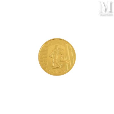 une image d'une pièce d'or sur fond blanc