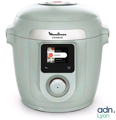a close up of a rice cooker on a white background