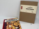 an image of a book and a box on a white surface