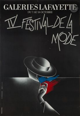 une affiche en noir et blanc représentant un homme coiffé d'un chapeau