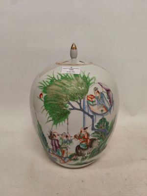 Chine : Pot À Gingembre EN Porcelaine ÉMaillÉE Polychrome À …