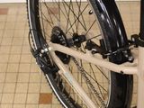 a bike that is sitting on the floor in the room