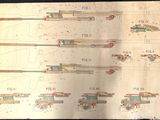 a drawing of a train on a piece of paper