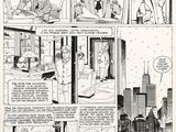 une image tirée d'une bande dessinée, avec un homme et une femme en arrière-plan