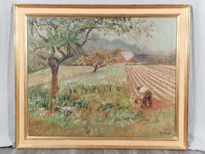 Marthe ORAND (1874-1957). Huile sur toile.