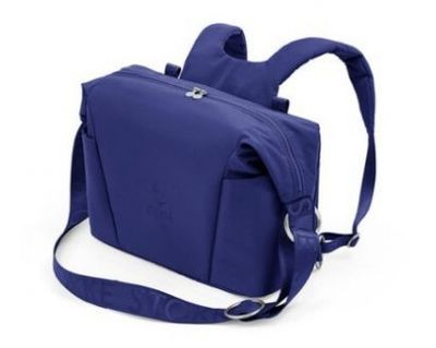 une image représentant un sac bleu muni d'une bandoulière