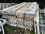 a pile of concrete blocks stacked on top of each other