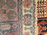 an image of a close up of a rug with many different colors
