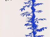 une image représentant un dessin d'un grand arbre aux feuilles bleues