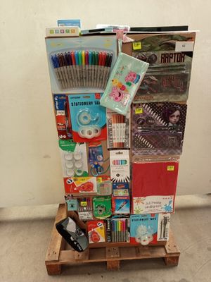 lot de 3 cartons de fournitures scolaire et bureautique comp…