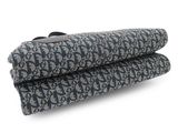two rolls of fabric on top of each other on a white surface