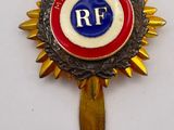 badge of the royal regiment of france with a sunflower decoration