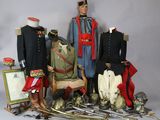 a lot of military items that are sitting on a table