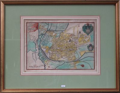 a picture of a picture of a map in a frame