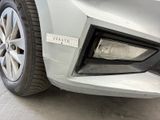 a close up of a car ' s bumper with a sticker on it