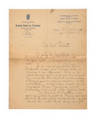 une lettre du président de la République française à son épouse