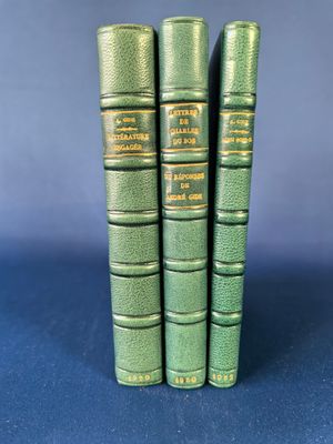 André Gide Lot de x3 volumes Littérature engagée. Paris, Gal…