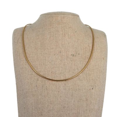 a close up of a mannequin torso with a necklace on it
