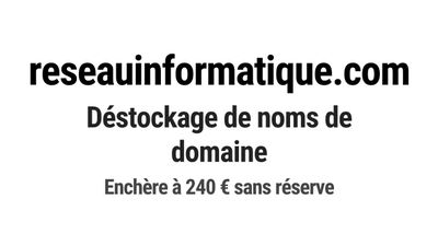 Nom de domaine reseauinformatique.