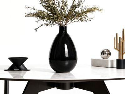 Lot DE 28 Vases Verre Recycle 27x42cm Noir