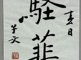 an image of a chinese calligraphy on a piece of paper