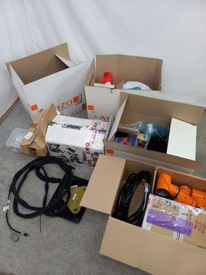 a lot of boxes that are sitting on the floor