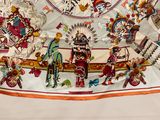 an image of a native american scarf hanging on a wall