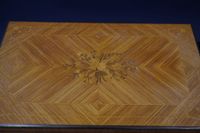 Table de jeu rectangulaire en placage de bois de rose ouvran… (photo 3)