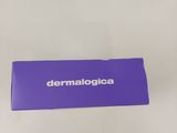 a close up of a purple card with the word dermalogia on it