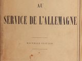 the front cover of a book with the title of a service de l ' allemagne