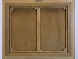 painting of a wooden easel with a painting on top of it