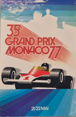 une affiche du Grand Prix de Monaco de 1971