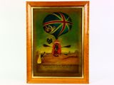 a picture of a picture of a hot air balloon in the sky