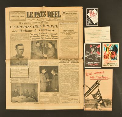 un vieux journal sur lequel figurent plein de vieilles photos