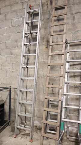 Échelle double aluminium 4 mètres environ